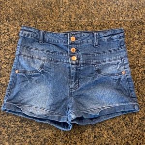 High waisted Blue Jean Shorts Size 6